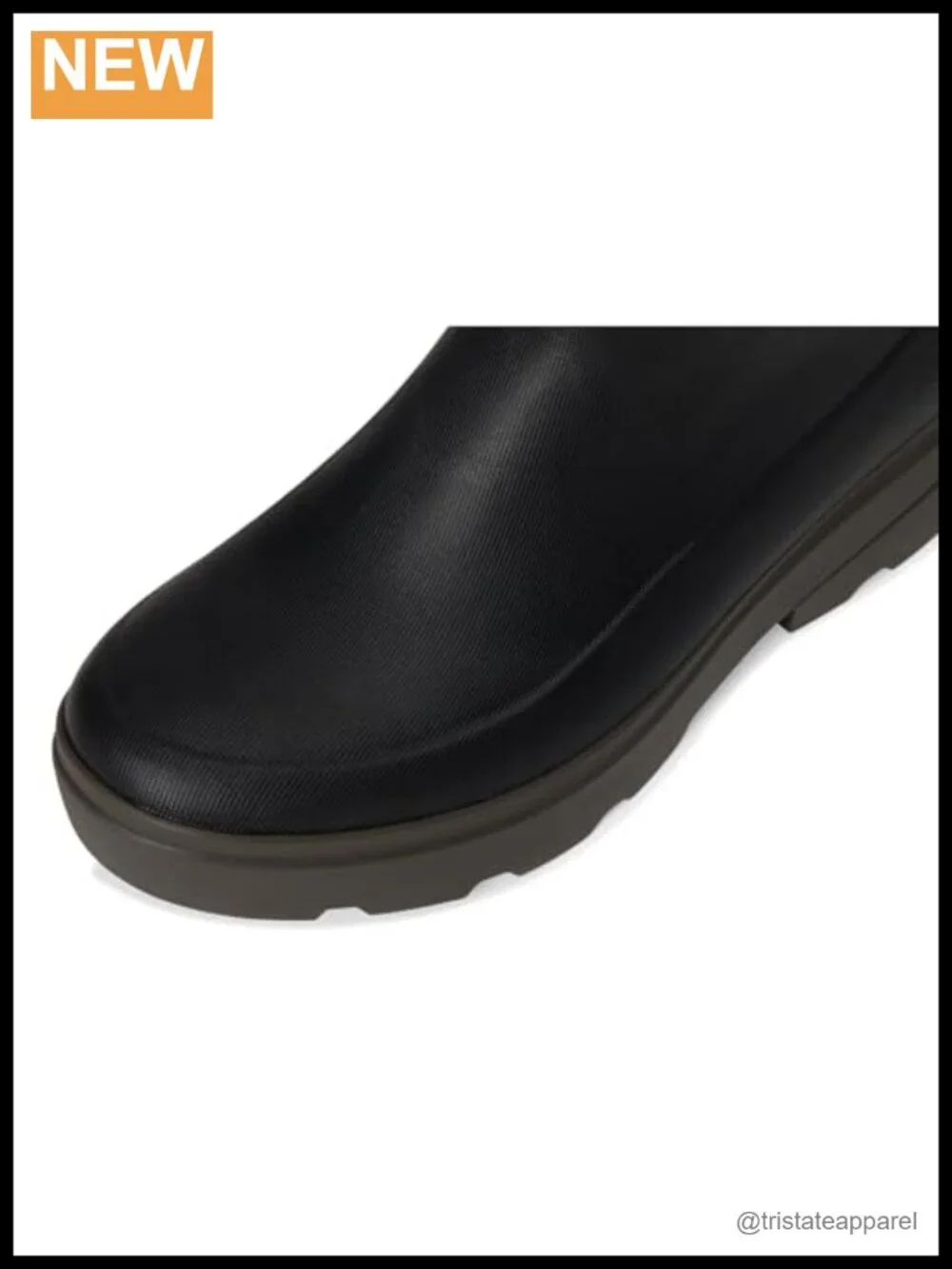 Waterproof Rain Boots Calf High Pull-On Adjustable